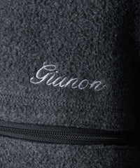 【GIUNON】drawstring fleece zipup jacket / ドロストフリースジップアップジャケット