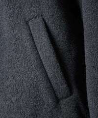 【GIUNON】drawstring fleece zipup jacket / ドロストフリースジップアップジャケット