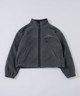 【GIUNON】drawstring fleece zipup jacket / ドロストフリースジップアップジャケット