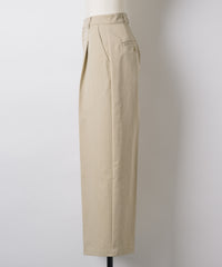 【GIUNON】wide leg tuck pants / ワイドレッグパンツ