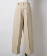 【GIUNON】wide leg tuck pants / ワイドレッグパンツ