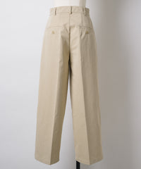 【GIUNON】wide leg tuck pants / ワイドレッグパンツ