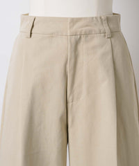 【GIUNON】wide leg tuck pants / ワイドレッグパンツ