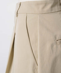【GIUNON】wide leg tuck pants / ワイドレッグパンツ