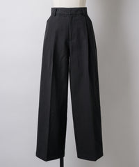【GIUNON】wide leg tuck pants / ワイドレッグパンツ