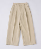 【GIUNON】wide leg tuck pants / ワイドレッグパンツ