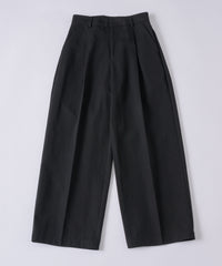 【GIUNON】wide leg tuck pants / ワイドレッグパンツ