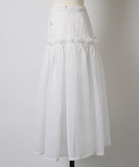 【GIUNON】2way frill sheer skirt / 2wayフリルシアースカート