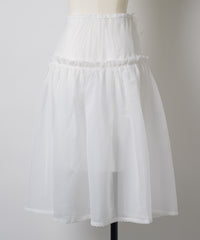 【GIUNON】2way frill sheer skirt / 2wayフリルシアースカート