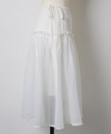 【GIUNON】2way frill sheer skirt / 2wayフリルシアースカート