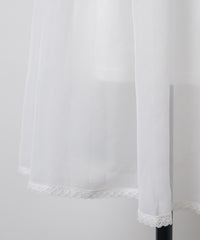 【GIUNON】2way frill sheer skirt / 2wayフリルシアースカート