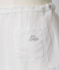 【GIUNON】2way frill sheer skirt / 2wayフリルシアースカート