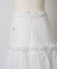【GIUNON】2way frill sheer skirt / 2wayフリルシアースカート