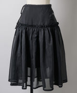 【GIUNON】2way frill sheer skirt / 2wayフリルシアースカート