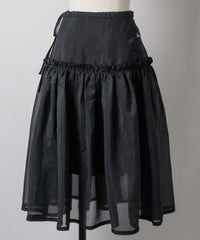 【GIUNON】2way frill sheer skirt / 2wayフリルシアースカート