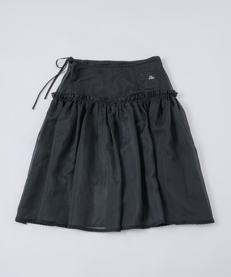GIUNON】2way frill sheer skirt / 2wayフリルシアースカート – LA