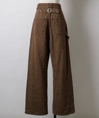 【GIUNON】back belt adjustable denim / バックベルトアジャスタブルデニム
