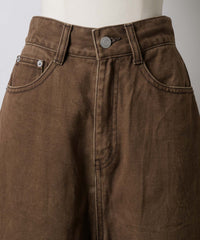 【GIUNON】back belt adjustable denim / バックベルトアジャスタブルデニム