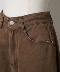 【GIUNON】back belt adjustable denim / バックベルトアジャスタブルデニム