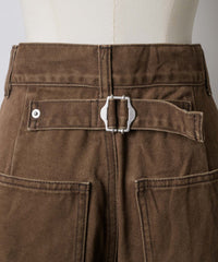 【GIUNON】back belt adjustable denim / バックベルトアジャスタブルデニム