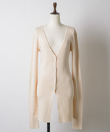 【一部カラー予約】バックスリットリブカーディガン