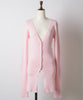 【一部カラー予約】バックスリットリブカーディガン