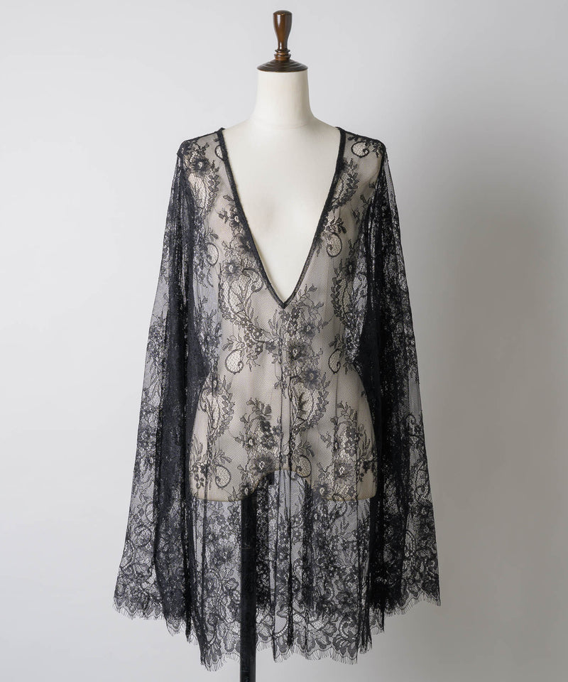 【予約開始待ち】2WAY総レースVネックオーバーTOPS