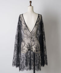 【予約開始待ち】2WAY総レースVネックオーバーTOPS