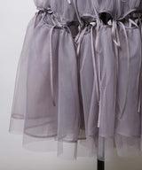 【一部予約カラー】【J1U by LA BELLE ETUDE】many(ボリュームチュールリボンスカート) ※カラーにより納期が異なります