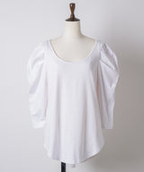 【予約開始待ち】ギャザーパフショートスリーブカットソー