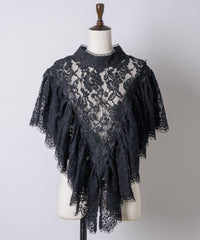 【予約開始待ち】2WAY vintage調モチーフレースつけ衿