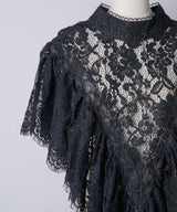 【予約開始待ち】2WAY vintage調モチーフレースつけ衿