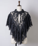 【予約開始待ち】2WAY vintage調モチーフレースつけ衿