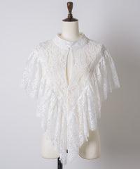 【予約開始待ち】2WAY vintage調モチーフレースつけ衿