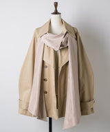 【予約開始待ち】カーブスリーブボウタイリボンショートトレンチ