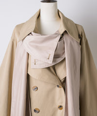 【予約開始待ち】カーブスリーブボウタイリボンショートトレンチ