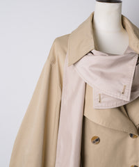 【予約開始待ち】カーブスリーブボウタイリボンショートトレンチ