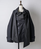 【予約開始待ち】カーブスリーブボウタイリボンショートトレンチ