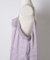 【予約開始待ち】レースモチーフマットサテンキャミ