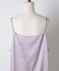 【予約開始待ち】レースモチーフマットサテンキャミ