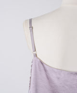 【予約開始待ち】レースモチーフマットサテンキャミ