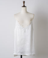 【予約開始待ち】レースモチーフマットサテンキャミ