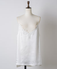 【予約開始待ち】レースモチーフマットサテンキャミ