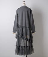 【予約開始待ち】アシンメトリーチュールドッキングテーラードJK