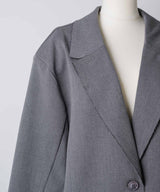 【予約開始待ち】アシンメトリーチュールドッキングテーラードJK