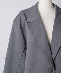 【予約開始待ち】アシンメトリーチュールドッキングテーラードJK