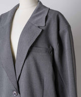 【予約開始待ち】アシンメトリーチュールドッキングテーラードJK