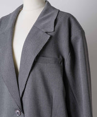 【予約開始待ち】アシンメトリーチュールドッキングテーラードJK