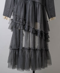 【予約開始待ち】アシンメトリーチュールドッキングテーラードJK