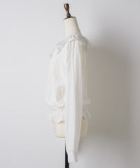 【GIUNON】pintuck frill collar blouse / ピンタックフリルカラーブラウス